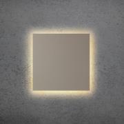 LED-Wandleuchte BLADE Q, taupe, 34 x 34 cm, Metall, dimmbar