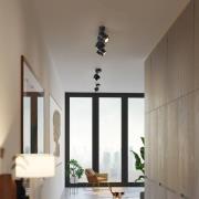 LED-Spot BRUSH, schwarz, 50 cm, 3-flg., Metall, dim, 2.700 K