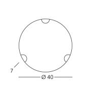 KOLARZ Wandlampe Nonna, Ø 40 cm, Blume goldfarben, Glas