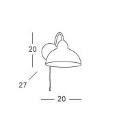 KOLARZ Wandlampe Nonna, Ø 20 cm, Erdbeeren, Rand glatt