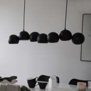 Hängeleuchte Cupolo, schwarz, Eisen, Länge 101 cm, 7-flammig