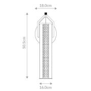 LED-Wandleuchte ESPADA, chrom poliert, Ø 16 cm, Metall IP44
