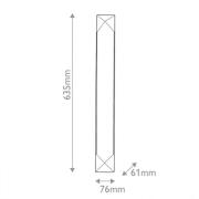 LED-Wandleuchte CAESAR, bronze, Höhe 64 cm, Metall/Alabster