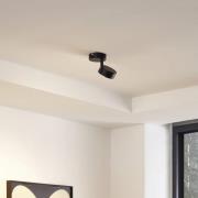 Lindby Deckenleuchte Jyla, 1-flammig, schwarz matt