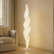 Lucande LED-Stehleuchte Novelle, weiß, CCT, Höhe 137 cm