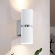 Zweiflammige LED-Wandleuchte Passa, rund, weiß