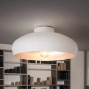 Deckenlampe Mogano aus Metall, Ø40cm, weiß