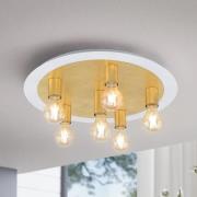 LED-Deckenleuchte Passano 6fl gold