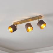 Deckenlampe Valbiano Cappuccino/Gold 3fl.