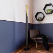 LED-Stehlampe Barbotto in Schwarz/Gold
