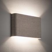Wandleuchte Santana B, creme, Textil, Breite 25 cm, G9