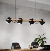 Hängeleuchte Hornwood, vierflammig, schwenkbar