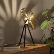 Tischleuchte Castanuelo, schwarz/gold