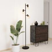 Stehleuchte Lurone, schwarz, dreiflammig