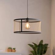 Hängelampe Dellow, Ø 45 cm, schwarz/messingfarben, Stahl