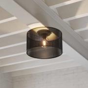 Deckenleuchte Manby, Ø 45 cm, schwarz, Stahl