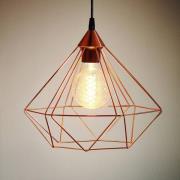 Pendelleuchte Tarbes, einflammig, 32,5cm, kupfer