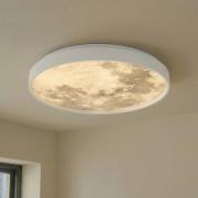 Lindby LED-Deckenleuchte Lune, Kunststoff, Metall, 38 cm