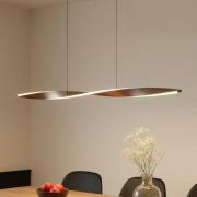 Lindby LED-Hängeleuchte Jaren, schwarz/braun, 100 cm, CCT