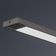 LED-Hängelampe Marlo, greige, Länge 120 cm, CCT, Touchdimmer
