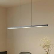Lucande LED-Hängelampe Solvar, 117 cm, schwarz, CCT, dimmbar