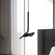 LED-Hängelampe Factory, schwarz, Ø 15 cm, Metall