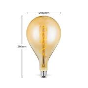 Lucande LED-Lampe E27 A160 4W 2.700K dimmbar amber
