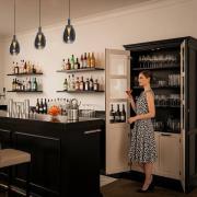 LED-Pendellampe Glimsy, Ø 14 cm, schwarz/rauchgrau, Glas