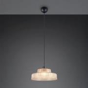 Hängeleuchte Abella, amber, Ø 35 cm, Glas, E27