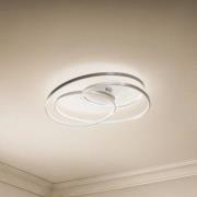 Lindby LED-Deckenlampe Joline, Ø 60 cm, nickelfarben, Metall