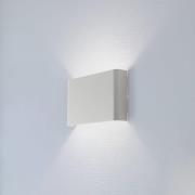 Wandleuchte Haga, hellgrau, Metall, 25 cm breit, G9