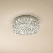 Lucande LED-Deckenleuchte Felias, chromfarben, Glas, Ø 35 cm