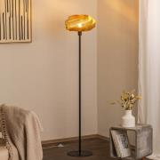 Stehlampe Vento, schwarz/gold, Metall, Ø 40 cm, E27