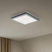 Deckenleuchte Tally, Breite 42 cm, salbeigrün, Holz, E27