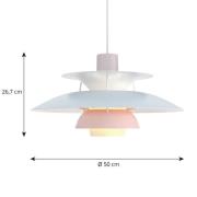 Louis Poulsen PH 5 Pastels grau/blau/rosé