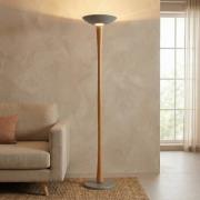 Aluminor Eden LED-Deckenfluter, Birnenholz, grau, 4.000 K