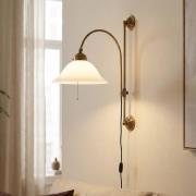 Rhodos - ausladende Messing-Wandleuchte