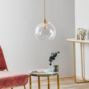 EBB & FLOW Rowan Pendellampe Klarglas, gold Ø 28cm