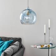 EBB & FLOW Rowan Hängeleuchte blau-silber Ø 28cm