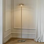 Nuura LED-Stehleuchte Blossi, Höhe 120 cm, goldfarben/klar