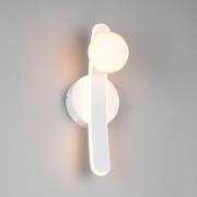LED-Wandleuchte Napoli, weiß matt, Höhe 34 cm, Metall, CCT