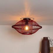 GOOD & MOJO Deckenlampe Maui, rot, Ø 50 cm, Bambus, E27