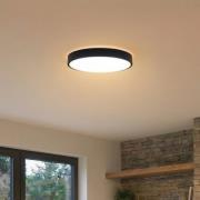 Lindby Smart LED-Deckenlampe Innes schwarz 38cm RGB CCT Tuya