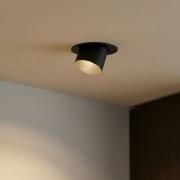 Lindby Deckenstrahler Thorid, Ø 9 cm, schwarz, Metall, GU10