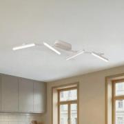 Lindby LED-Strahler Eldrin, weiß, 4-flg., Lichtleiste