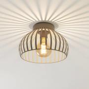 Deckenleuchte Mogano 3, beige, Ø 28 cm, Metall, E27