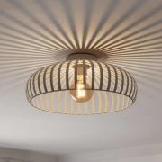 Deckenleuchte Mogano 3, beige, Ø 43 cm, Metall, E27