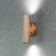 Wandlampe Portillo, messing, Höhe 20 cm, 2-flg. Metall, GU10