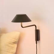 LED-Wandleuchte COVER, schwarz, Ausladung 30 cm, Metall