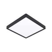 LED-Deckenlampe Fueva 5 IP44 840 schwarz 28,5x28,5